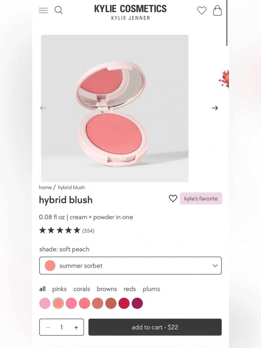 Kylie Cosmetics - Hybrid Blush